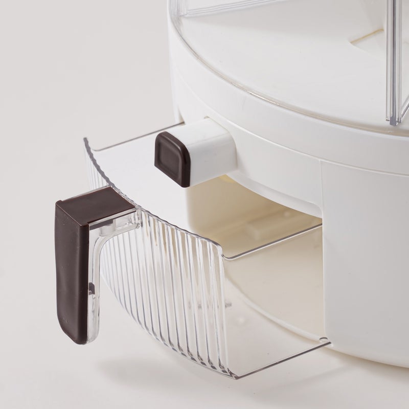 ALBERTO موزع حبوب متعدد من ألبرتو بلاستيك، أبيض 13 كجم - Image 3