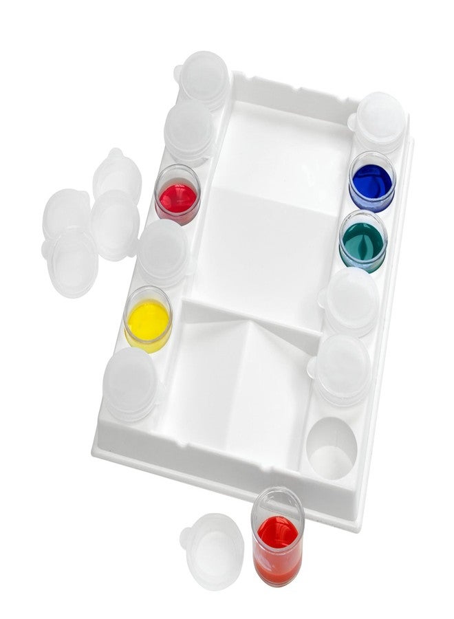 Jack Richeson Plastic Palette with Cups, 6 X 8 in, 12 Wells - Image 1