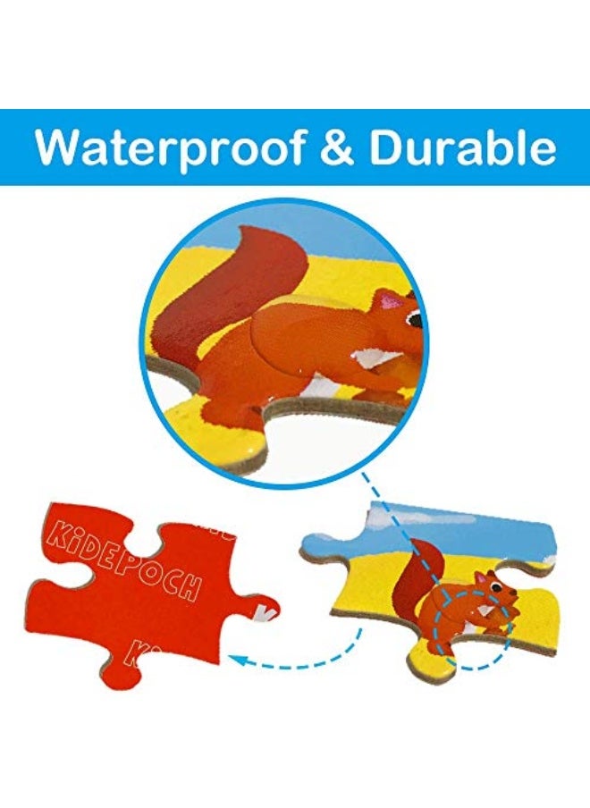 Kidepoch Puzzles for Kids Ages 4-8 Barnyard Jigsaw Puzzles 100-pcs for Kids Ages 8-10, Great Animal Floor Puzzles for Kids 3-5  - Image 3