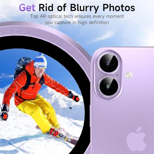 Lensarmor® Compatible With Lavender iPhone 17 Camera Lens Protector – 9H+ Tempered Glass with Diamond Coating, Scratch Resistant, Flash-Friendly Premium Lens Cover - Image 5