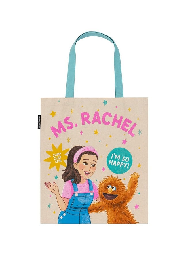 Out of Print Ms. Rachel and Herbie Tote Bag with Inner Pocket - Officially Licensed Gift for Book Lovers - Image 1