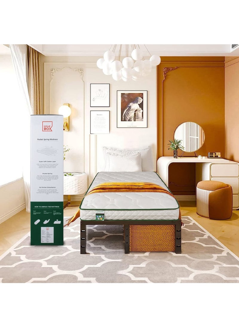 Home Box - مرتبة آي فانيلا للأطفال ذات النوابض المزدوجة 200 × 20 × 120 سم - Image 1