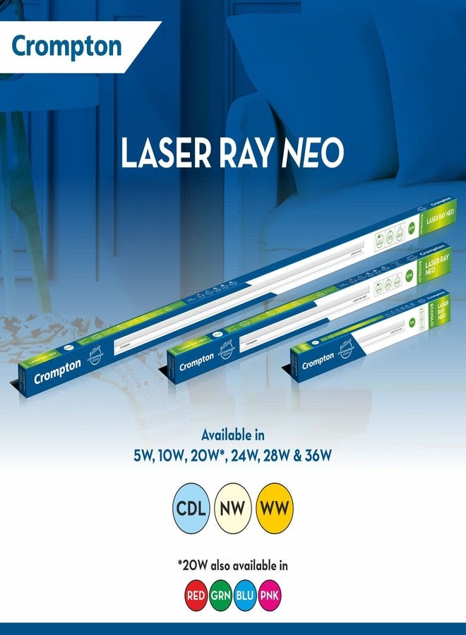 Crompton Laser Ray Neo 24 W LED Batten (Cool Day Light) - (Pack of 1) - Image 5
