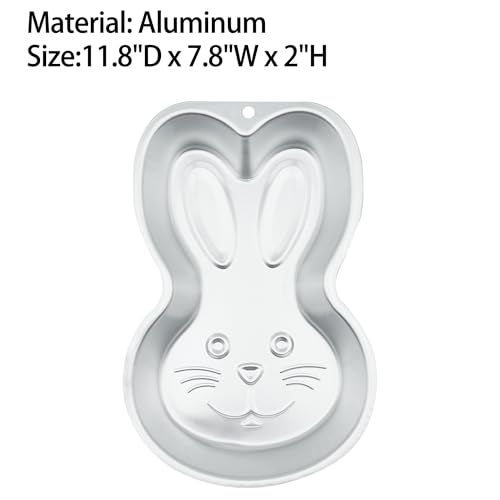 Kundalini Easter Bunny 3D Cake Pan Nonstick Aluminum Bunny Shaped Baking Mold for Easter - Image 2