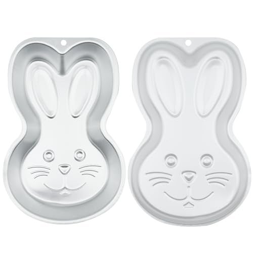 Kundalini Easter Bunny 3D Cake Pan Nonstick Aluminum Bunny Shaped Baking Mold for Easter - Image 5