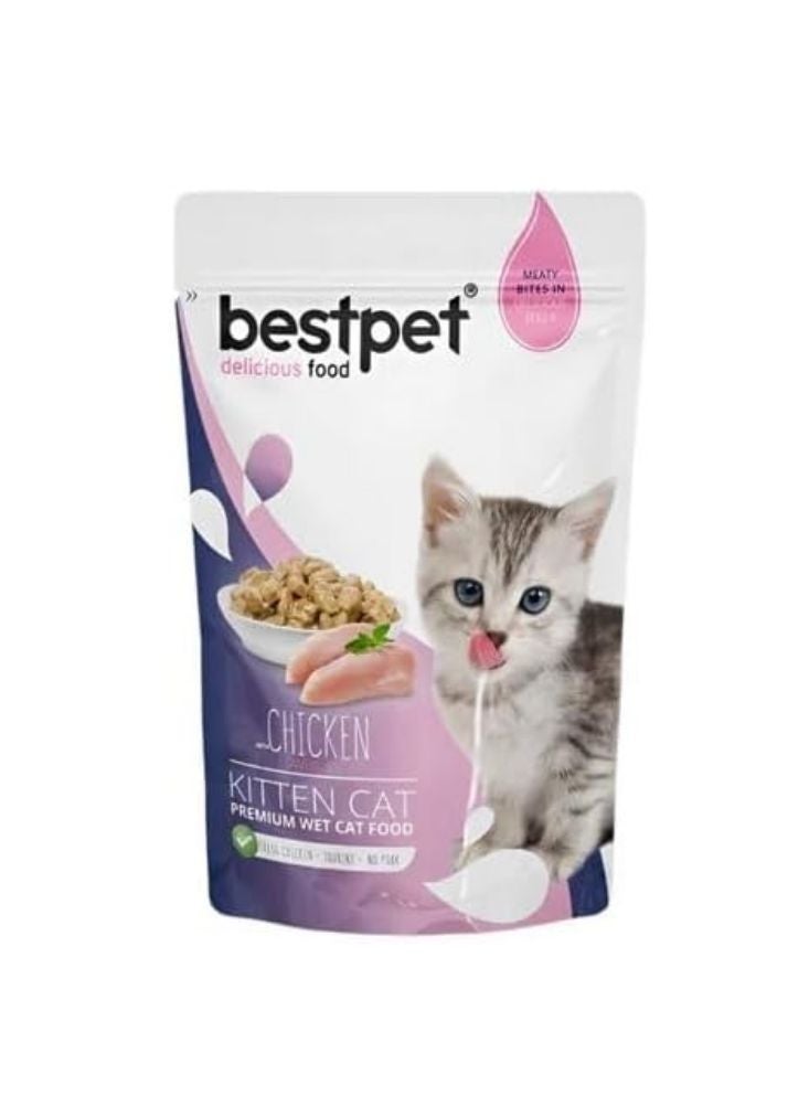 Bestpet Kitten Cat Food Chicken Flavor – Premium Wet Food for Kittens