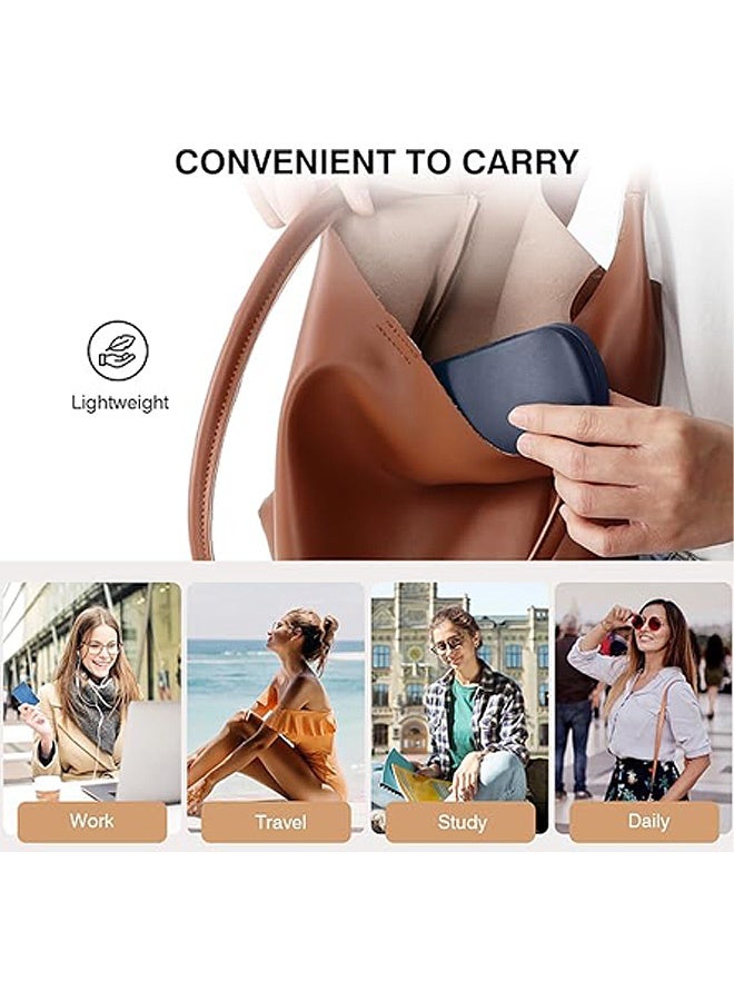 2 Pcs Hard Shell Clamshell Eyeglasses Pocket Size Eyeglasses case, Unisex Portable Glasses Protection