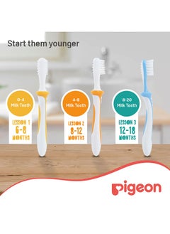 pigeon مجموعة فرشاة أسنان تدريب الطفل  - Image 2
