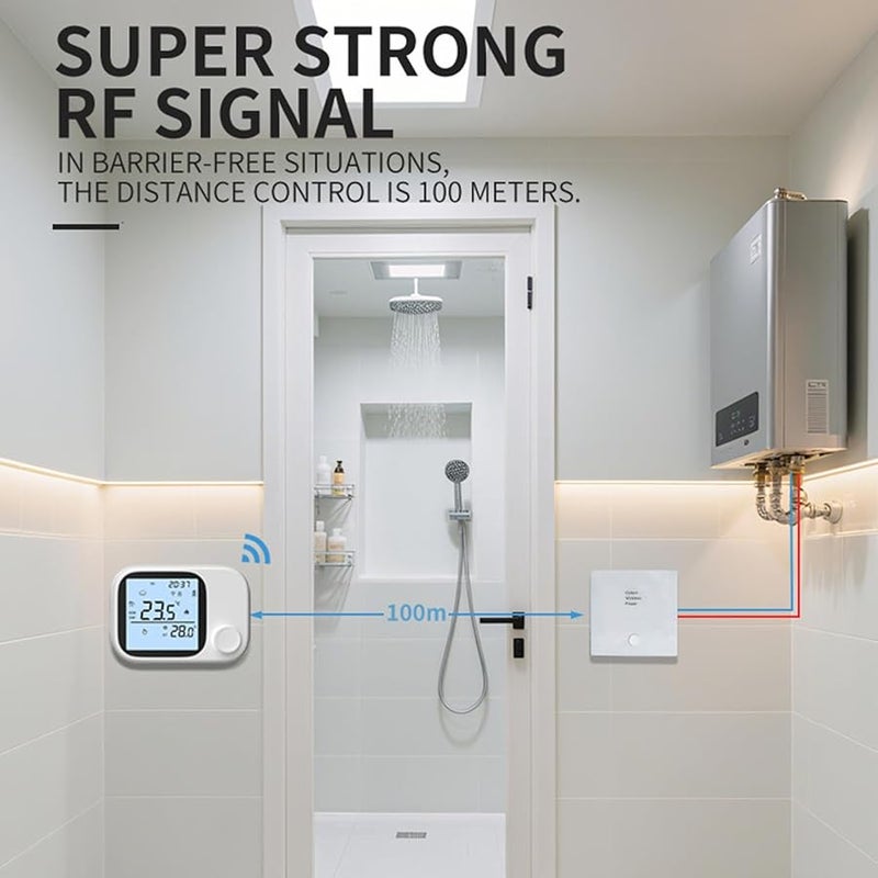 Smart WiFi Thermostat with Digital Display APP Voice Control for Home - Image 3