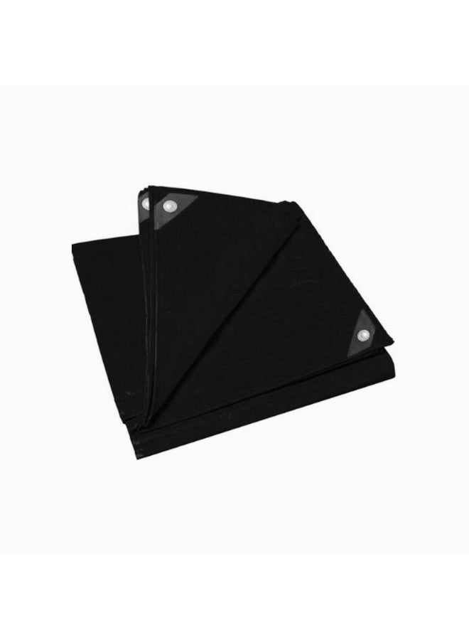 Tent Tarpaulin plastic sail waterproof dust cover Garden Furniture Cover 5x7 meters 180 GSM Black Colour - Image 1