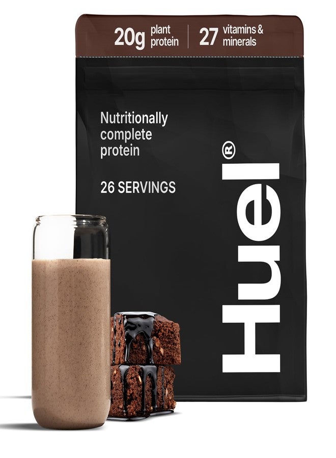 Huel Vegan Protein Powder | Chocolate Fudge Brownie | Complete Nutrition | 20g Protein Powder | 100% Plant-Based | 27 Vitamins & Minerals, Gluten Free, Non-GMO, Lactose Free | 26 Servings - Image 1