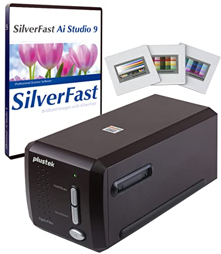 Plustek OpticFilm 8300i Ai Film Scanner Converts 35mm Film Slide into Digital Bundle SilverFast Ai Studio 9 QuickScan Plus Include Advanced IT8 Calibration Target 3 Slide - Image 1
