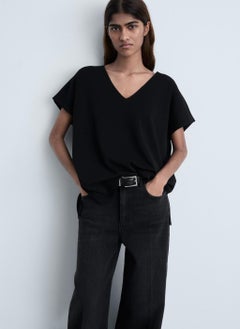 MANGO V-Neck Knit Top  - Image 1