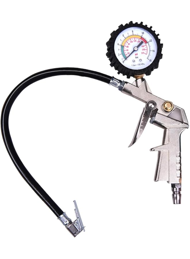 Eacam Tire Pressure Gauge, Tire Inflator Pressure Gauge With Inflator Deflation&Precise Pressure Measurement Compatible With Truck Car Motorcycle Bike - Image 1