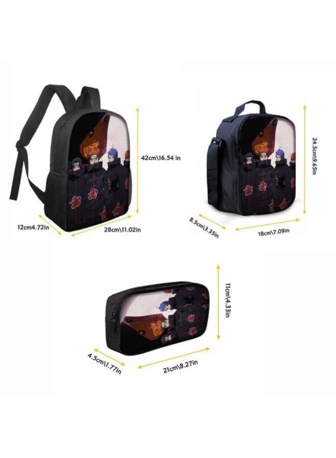عام حقيبة ظهر مطبوعة بالرسوم المتحركة + حقيبة يد + مجموعة حقيبة قلم، مجموعة حقيبة عملية من ثلاث قطع (يتوفر الطلاب والأطفال والأصدقاء وتسلق الجبال وما إلى ذلك) - 116 - Image 5