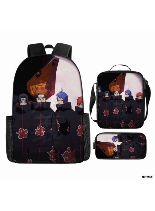 عام حقيبة ظهر مطبوعة بالرسوم المتحركة + حقيبة يد + مجموعة حقيبة قلم، مجموعة حقيبة عملية من ثلاث قطع (يتوفر الطلاب والأطفال والأصدقاء وتسلق الجبال وما إلى ذلك) - 116 - Image 1