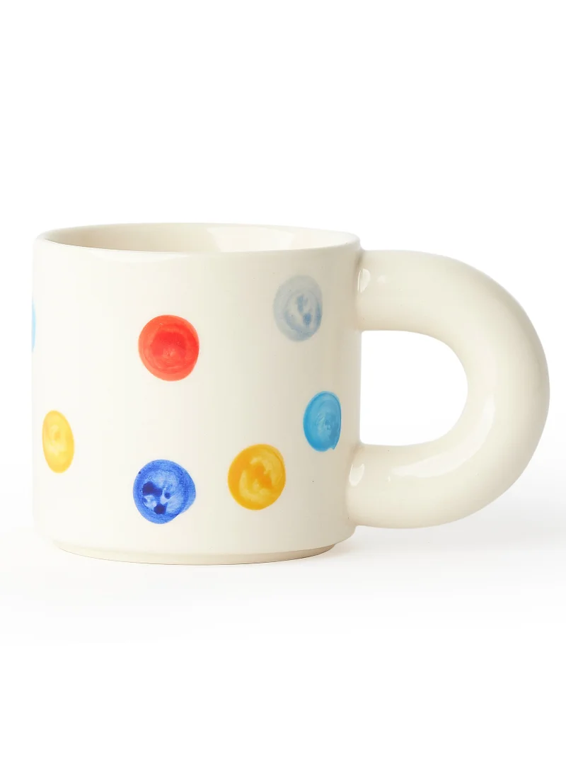 Prickly Pear Prickly Pear Dotty Thick Handle Mug, 330ml - Unique Design Mug