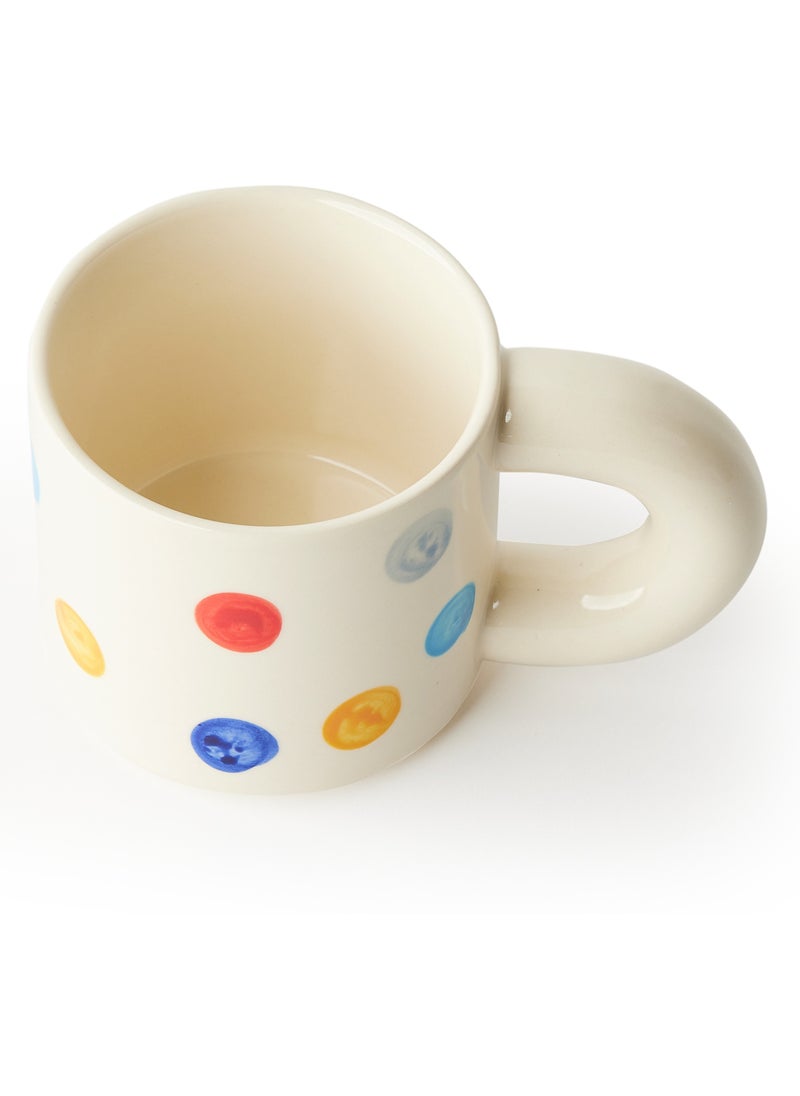 Prickly Pear Prickly Pear Dotty Thick Handle Mug, 330ml - Unique Design Mug  - Image 3