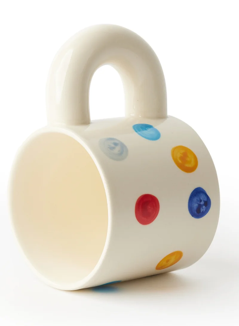 Prickly Pear Prickly Pear Dotty Thick Handle Mug, 330ml - Unique Design Mug