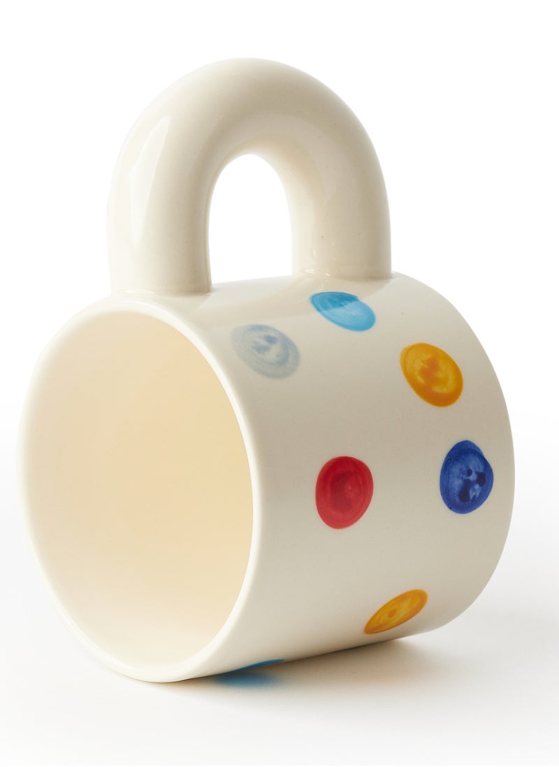 Prickly Pear Prickly Pear Dotty Thick Handle Mug, 330ml - Unique Design Mug  - Image 4
