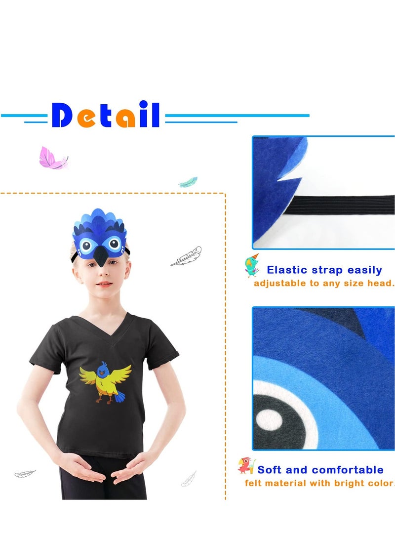 SOLARAE Bird Costume Eagle Wings for Kids and Headband Parrot Owl Dress Up Costumes Girls Boys Party Favors Gifts Toys Dress-Up - Image 4