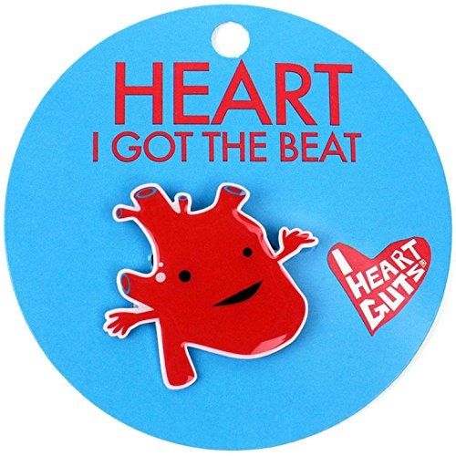 I Heart Guts Heart Lapel Pin – Feel the Beat! Heart Surgery Recovery Gift, Cardiac Awareness, Medical Staff Appreciation, Emotional Support Token - Image 2