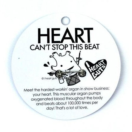 I Heart Guts Heart Lapel Pin – Feel the Beat! Heart Surgery Recovery Gift, Cardiac Awareness, Medical Staff Appreciation, Emotional Support Token - Image 5
