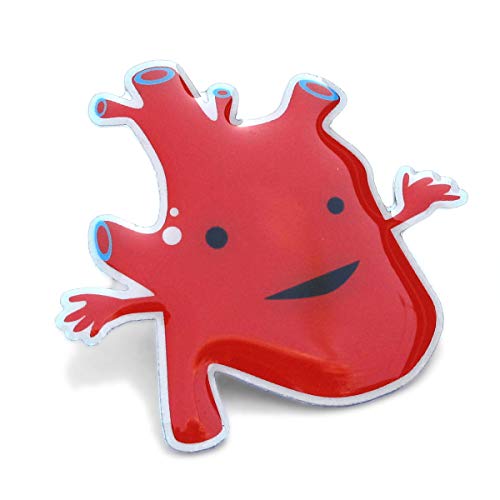 I Heart Guts Heart Lapel Pin – Feel the Beat! Heart Surgery Recovery Gift, Cardiac Awareness, Medical Staff Appreciation, Emotional Support Token - Image 1