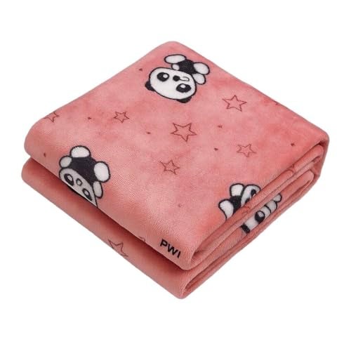 PWI Supersoft Baby Blanket Wrapper for Newborn | 30x40 inches | Lightweight AC Blanket for 0-2 Years | Ultra Soft & Skin-Friendly | Pack of 1-Brown - Image 1