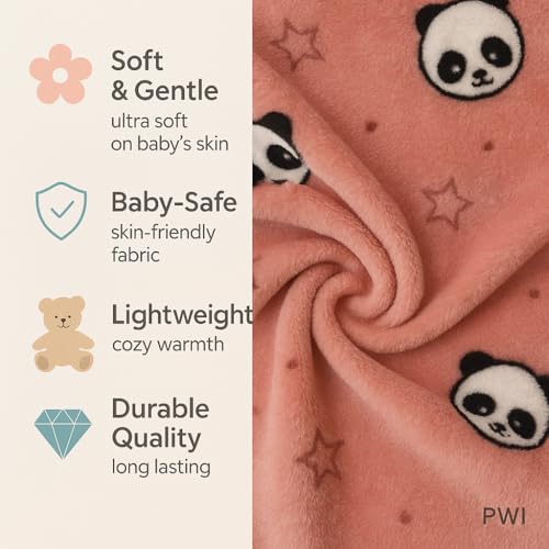 PWI Supersoft Baby Blanket Wrapper for Newborn | 30x40 inches | Lightweight AC Blanket for 0-2 Years | Ultra Soft & Skin-Friendly | Pack of 1-Brown - Image 4