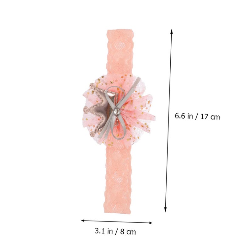 Newborn Photography Props Set 3pcs Baby Socks And Lace Headbands For Newborn Girls For Full Month Celebration - Image 3