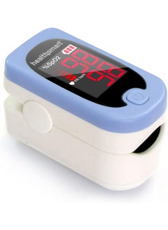 HealthSmart HealthSmart Pulse Oximeter for Fingertip, Displays Blood Oxygen Saturation Content, FSA HSA Eligible, Pulse Rate and Pulse Bar with LED Display, Accurate and Reliable, Batteries and Lanyard Included 