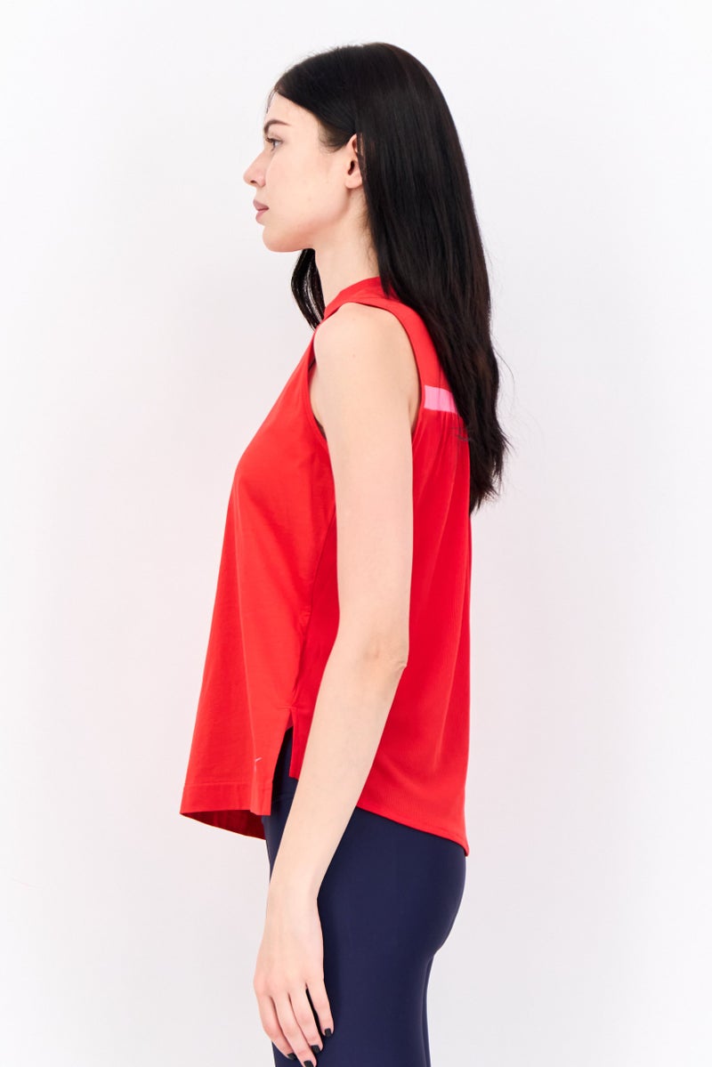 Nike Women Sportswear Fit Sleeveless Training Tank Top, Red - Image 2