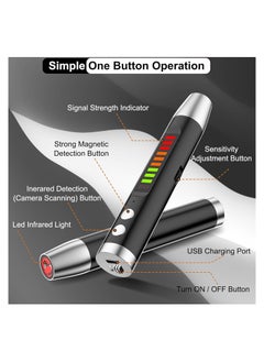 Generic Hidden Camera Detector, RF Signal Scanner, Magnetic Field Finder, and IR Mode Detection Device for Travel, Office, and Car - Your Ultimate Privacy Protection Tool.  - Image 4