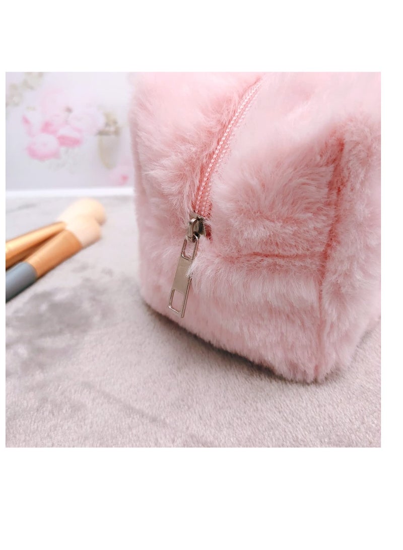 KASTWAVE Cartoon Anime Plush Makeup Bag, Zipper Pouch Cosmetics Bag, Embroidery Cartoon Characters Capacity Bag, Suitable For Women Girl Gift - Image 5