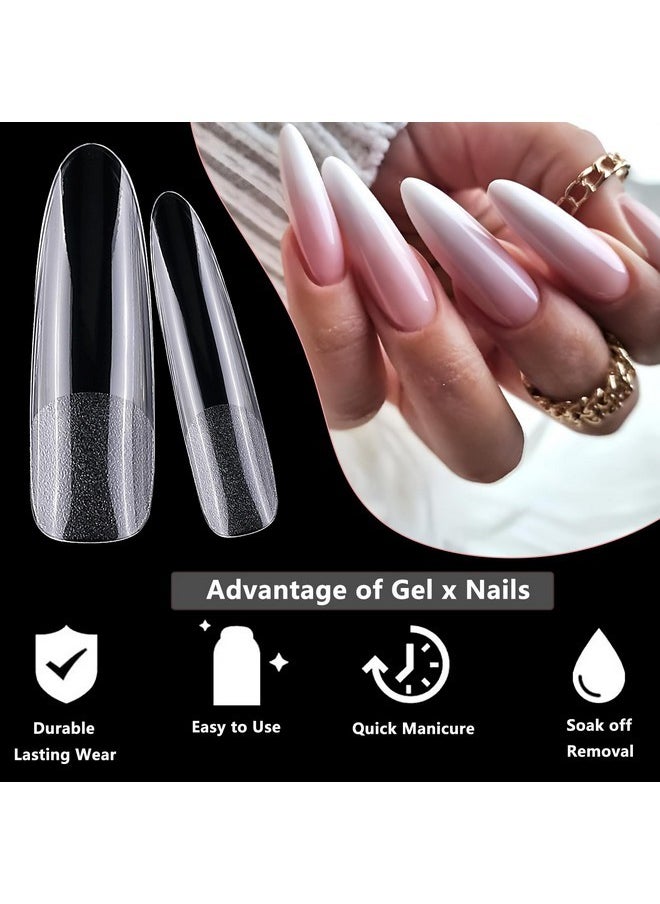 240Pc Xl Almond Gel X Nail Tips Clear Fake Nails Extra Long Almond Nail Tips Full Cover Artificial Fingernails Xl Soft Gel False Nail Tips For Acrylic Nail Extension Press On Nail Making - pzsku/ZC107EA2838F0348BE3B4Z/45/_/1730894744/ec036d85-77e2-484c-abce-7d25f3960047