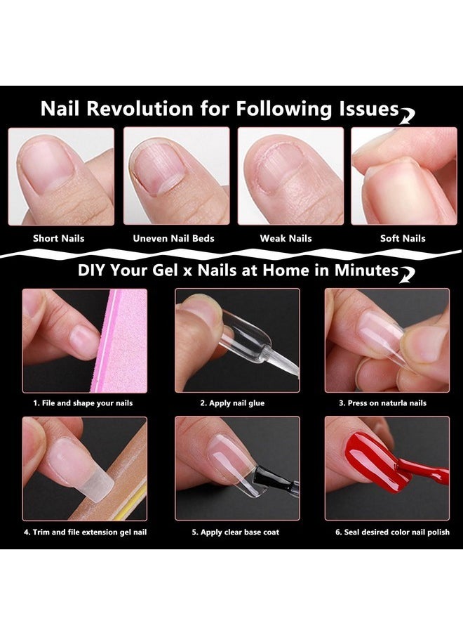 240Pc Xl Almond Gel X Nail Tips Clear Fake Nails Extra Long Almond Nail Tips Full Cover Artificial Fingernails Xl Soft Gel False Nail Tips For Acrylic Nail Extension Press On Nail Making - pzsku/ZC107EA2838F0348BE3B4Z/45/_/1730894747/9e182124-ec67-47b2-8feb-cccb17349bb0