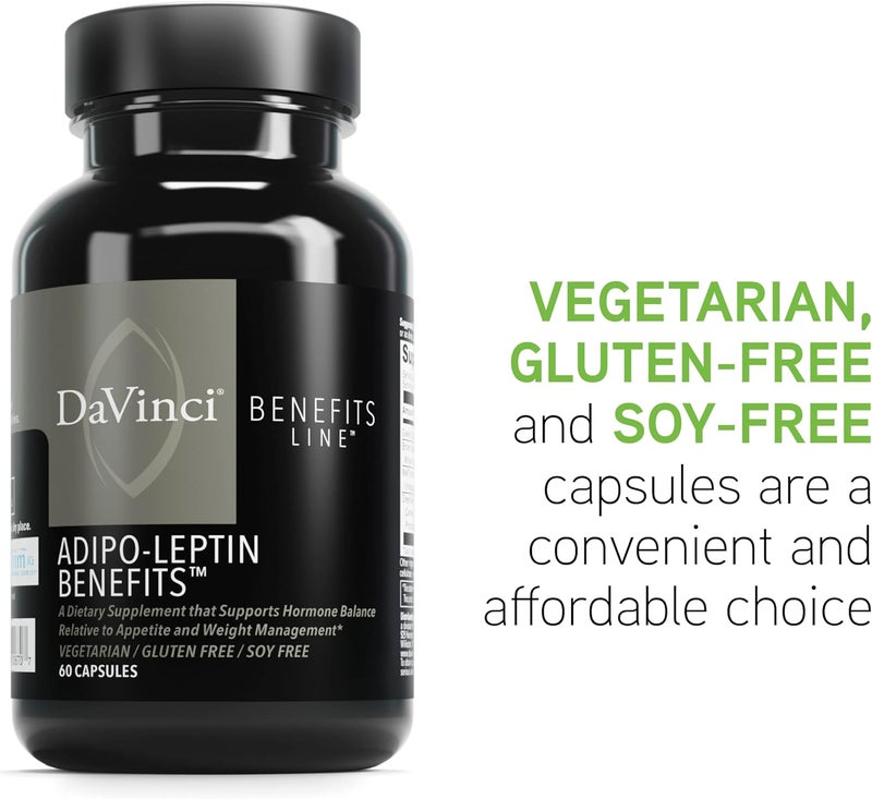 DAVINCI Labs AdipoLeptin Benefits Dietary Supplement  Hormone Balance Support  Metabolism Support with Green Tea Extract Green Coffee Bean Extract  More  60 Vegetarian Capsules 30 Servings - Image 5