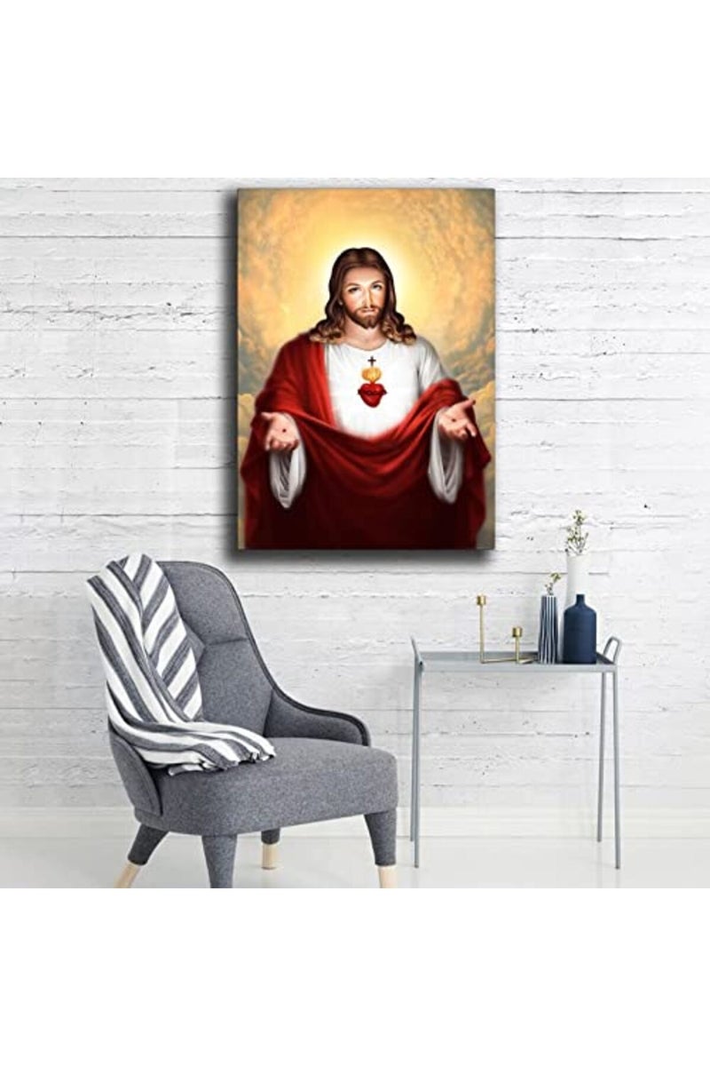 FireDeer Sacred Heart of Jesus Canvas Print - Image 5