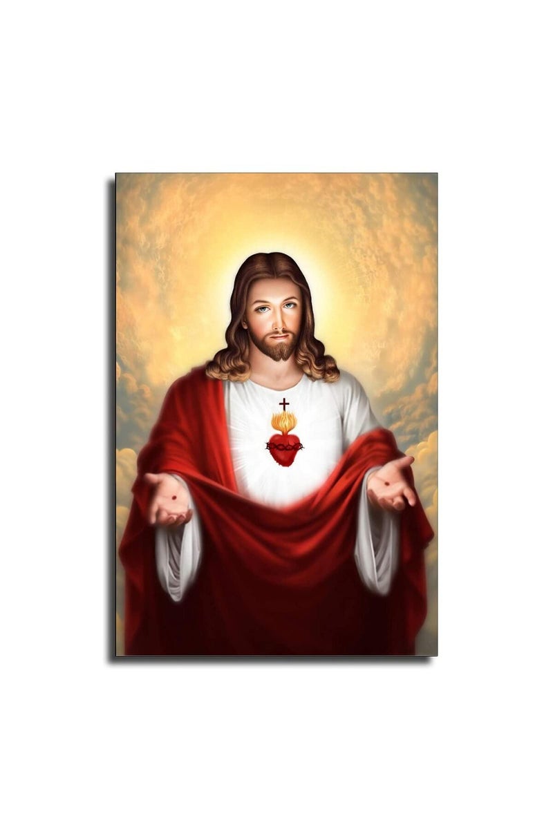 FireDeer Sacred Heart of Jesus Canvas Print - Image 1
