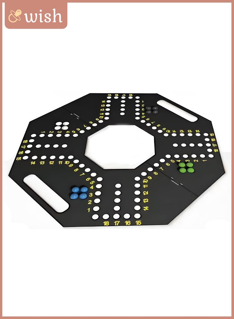 Wish لعبة جاكارoo برو 4 لاعبين قابلة للطي، 16 كرة ملونة مع بطاقات مقاومة للماء - Image 1