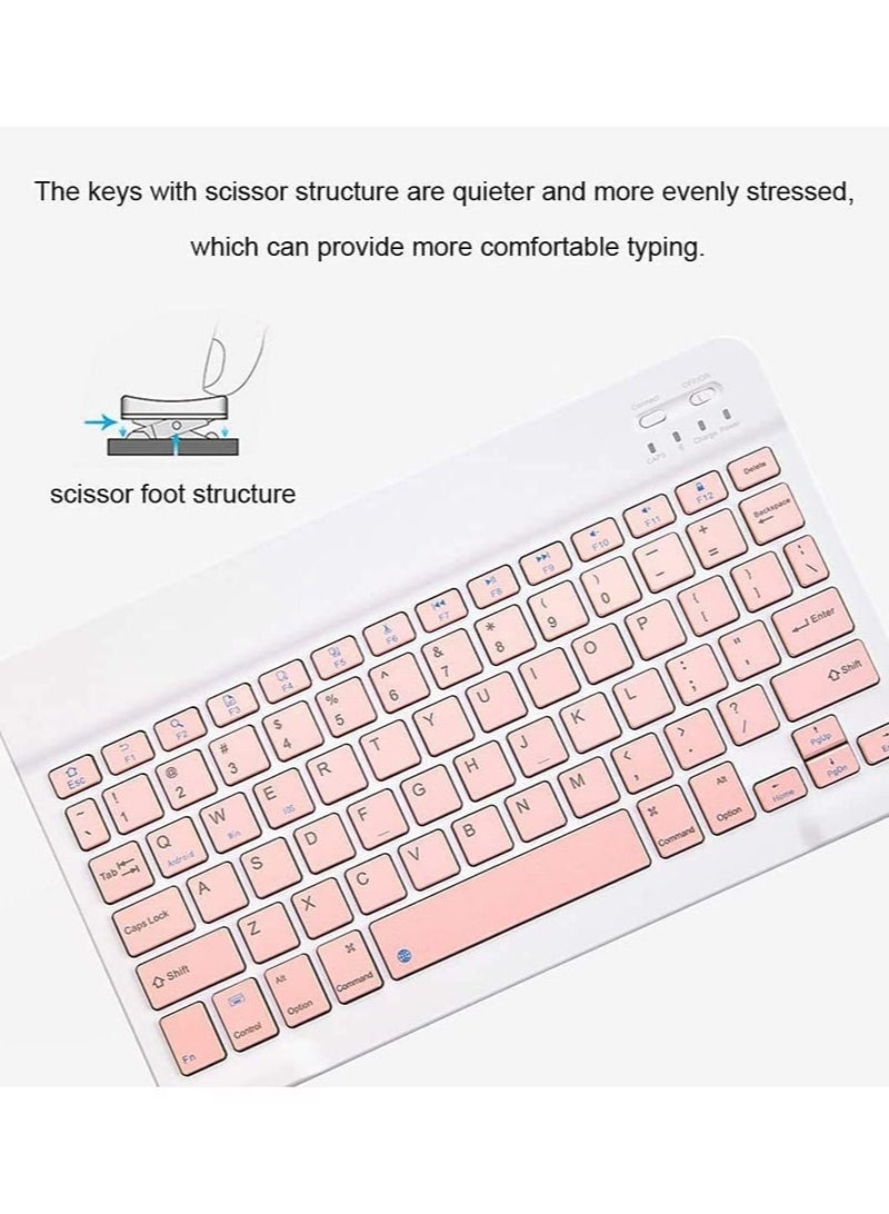 ELTRAZONE Rechargeable Bluetooth Keyboard and Mouse Combo Ultra-Slim Portable Compact Wireless Mouse Keyboard Set for Android Windows Tablet Cell Phone iPhone iPad Pro Air Mini, iPad OS/iOS 13 - Image 4