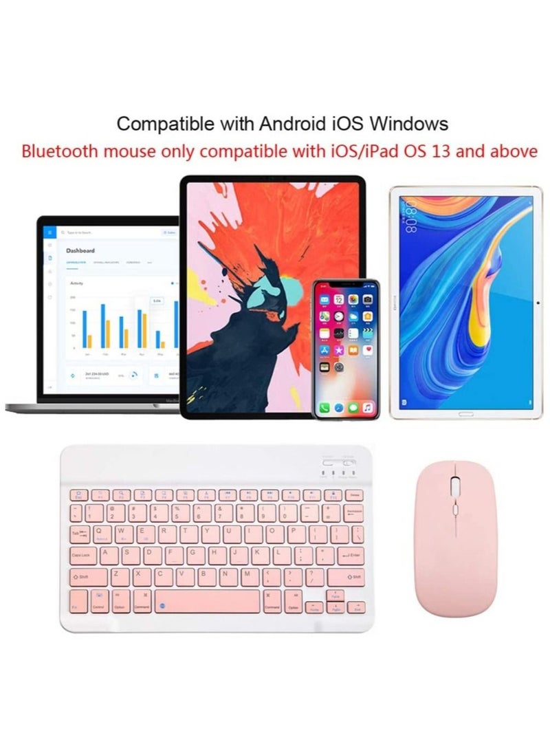 ELTRAZONE Rechargeable Bluetooth Keyboard and Mouse Combo Ultra-Slim Portable Compact Wireless Mouse Keyboard Set for Android Windows Tablet Cell Phone iPhone iPad Pro Air Mini, iPad OS/iOS 13 - Image 2