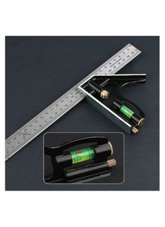Y&D Combination Angle Ruler, SYOSI 300MM Square Ruler Stainless Steel Multi Function Measuring Tool About 0.35Kg  - Image 5
