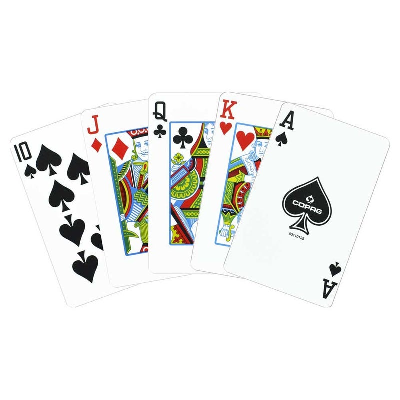 Copag 1546 Design 100% Plastic Playing Cards  Bridge Size (Narrow) Black/Gold (Standard Index  6 Sets) - Image 5
