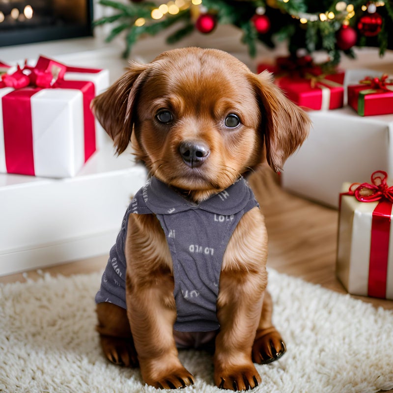 Rbenxia 4 Pieces Buffalo Plaid Dog Sweaters with Leash Ring Soft Fleece Vest Warm Dogs Pullover Jacket Dogs Clothes Winter Dog Outfits for Small Puppy Cat Pets (Small) - Image 4