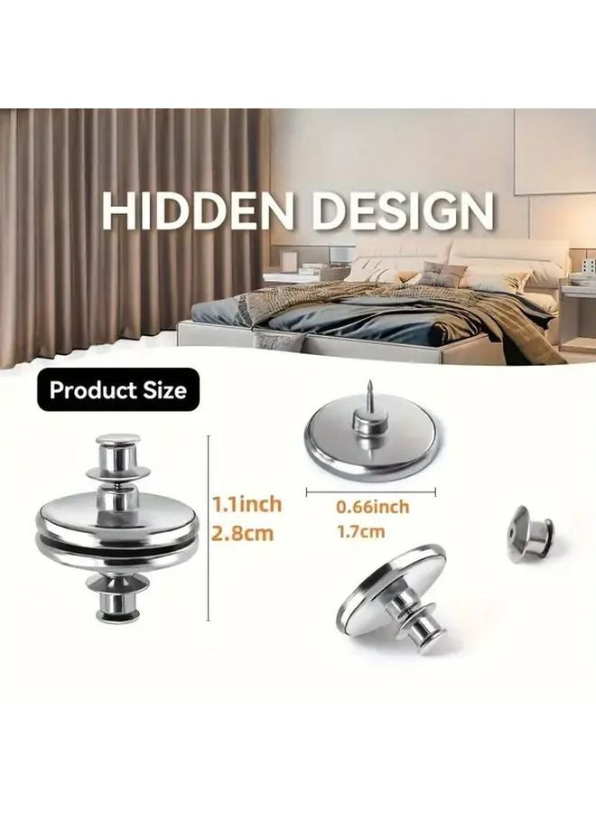 10 Pairs Magnetic Curtain Holdbacks Metal Weights To Prevent Light Leakage - Image 3
