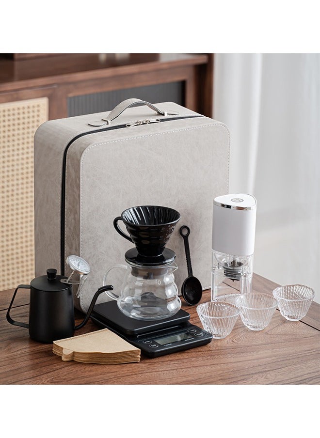 12 Pieces V60 Coffee Set Drip Coffee Maker Set with Portable Travel Bag