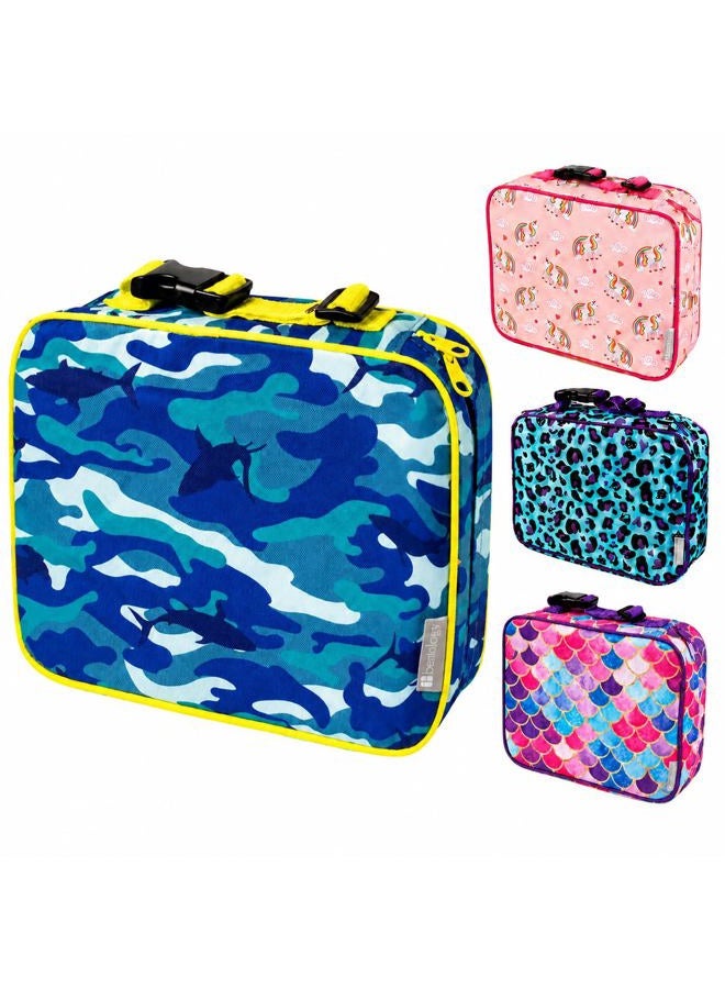 Bentology Insulated Lunch Box Sleeve - Securely Cover Your Bento Box - Shark Camouflage Design - Image 1