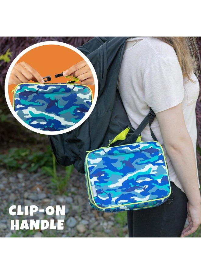 Bentology Insulated Lunch Box Sleeve - Securely Cover Your Bento Box - Shark Camouflage Design - Image 3